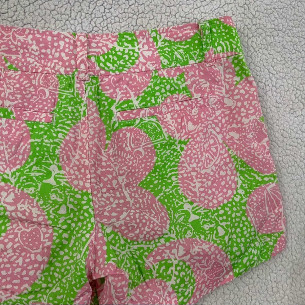Lilly Pulitzer The Callahan Short Limeade Cheat Ya Size 4 Pink Green Preppy - Picture 10 of 15